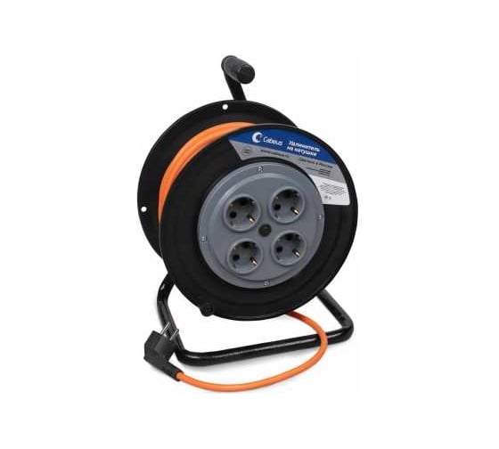 Изображение товара Удлинитель Cabeus ПВС 2200 Вт 30м на катушке без заземления  EC-C-2.2-30