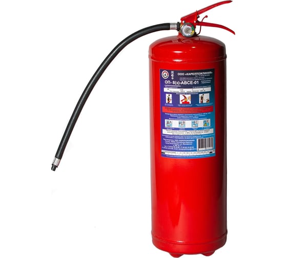 Изображение товара Огнетушитель порошковый Карелпожлиния ОП-8(з)-АВСЕ-01 ЗПУ Латунь, ОТВ Вексон-25 «-8» НФ-00000006