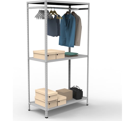 Изображение товара Стеллаж для одежды IRONMEBEL Optimus 2200x1000x500, 1 штанга M-V221050