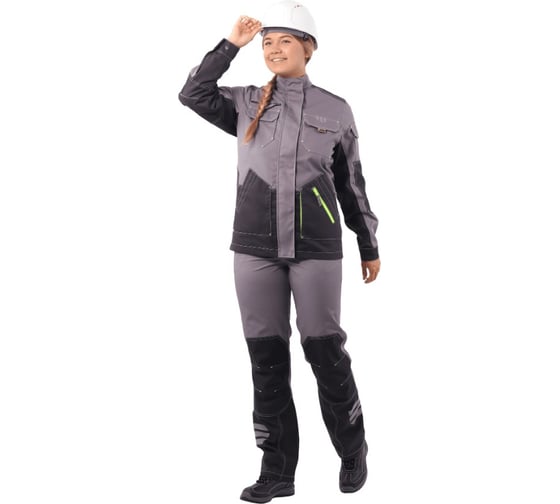 Изображение товара Женская куртка iForm ЭДВАНС, серый-т.серый-черный, р. 80-84, рост 158-164 Кур 689/80/158