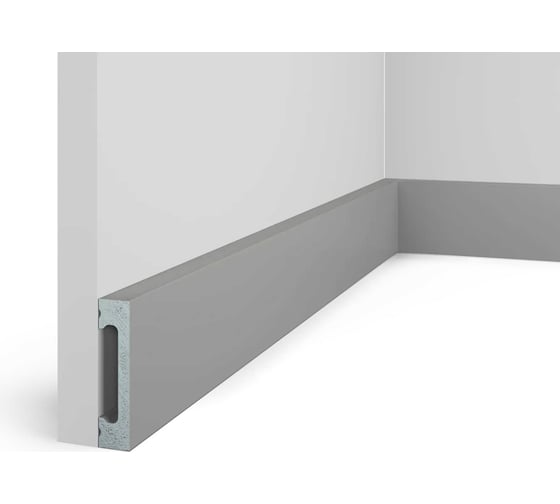 Изображение товара Плинтус Cosca Decor 65x15x2000 мм, SoftTouch, пыльно-серый PX050-039 00-00073005