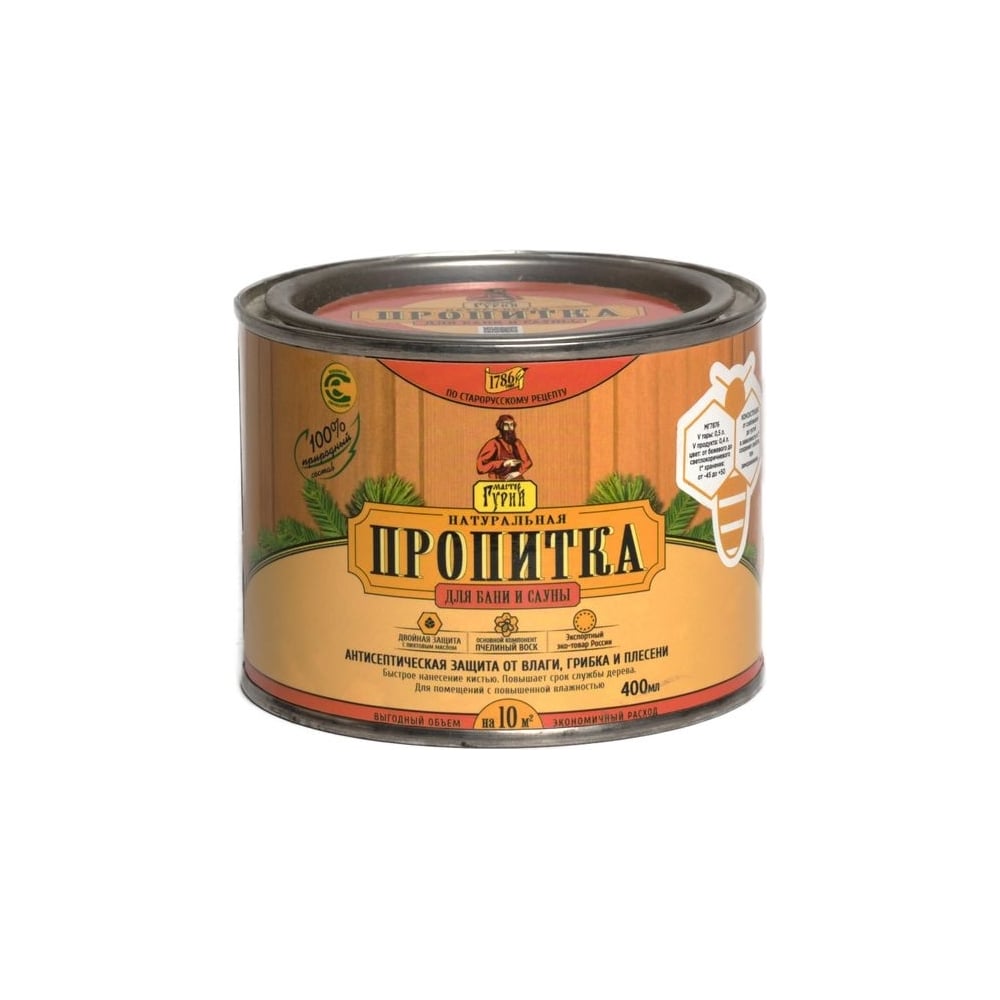 Изображение товара Пропитка Мастер Гурий для бань и саун 0,4 л защитная влагостойкая