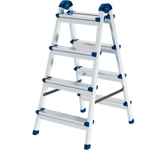 Изображение товара Двухсторонняя стремянка СИБРТЕХ 4 ступени 97984