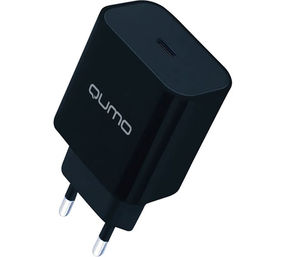 Изображение товара Сетевое зарядное устройство QUMO Energy light Charger 0050 PD, 20W, 1USB Type-C, черный 32874