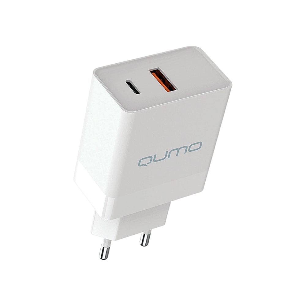 Изображение товара Сетевое зарядное устройство QUMO Energy light Charger 0052 PD 20W 2USB Type-C
