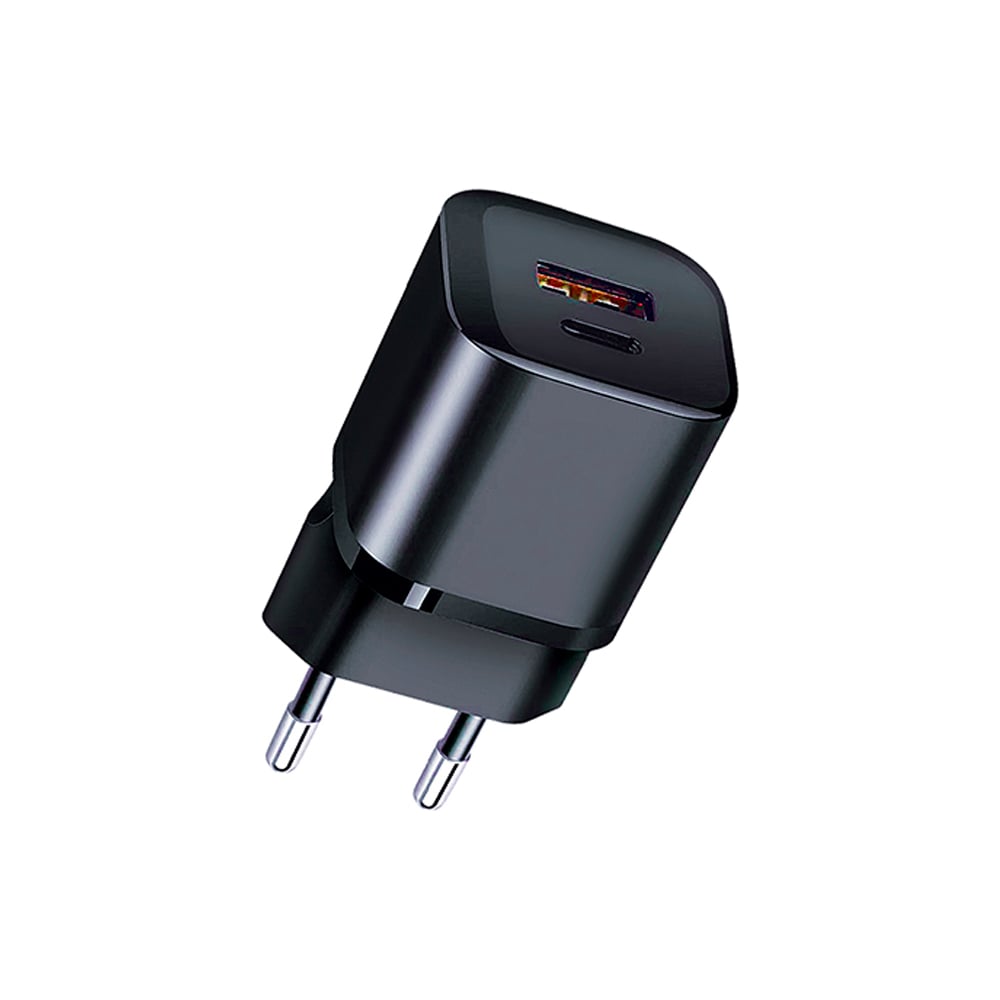 Изображение товара Сетевое зарядное устройство QUMO Energy PD 20W двухпортовое USB Type-C и USB-A