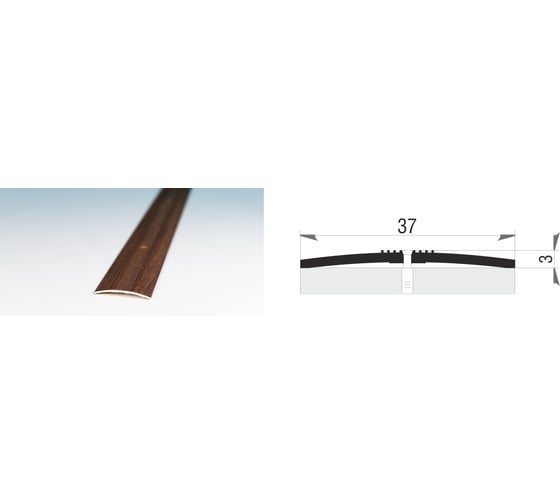 Изображение товара Порог-стык для пола Мир Профиля АПС 003. 900 (ОС-005) Х2367