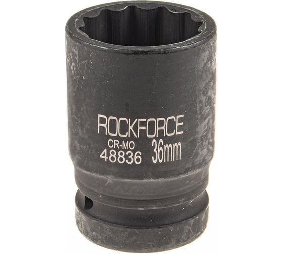 Изображение товара Головка ударная 12-гранная 36 мм, 1"DR Rockforce RF-48836(57552)