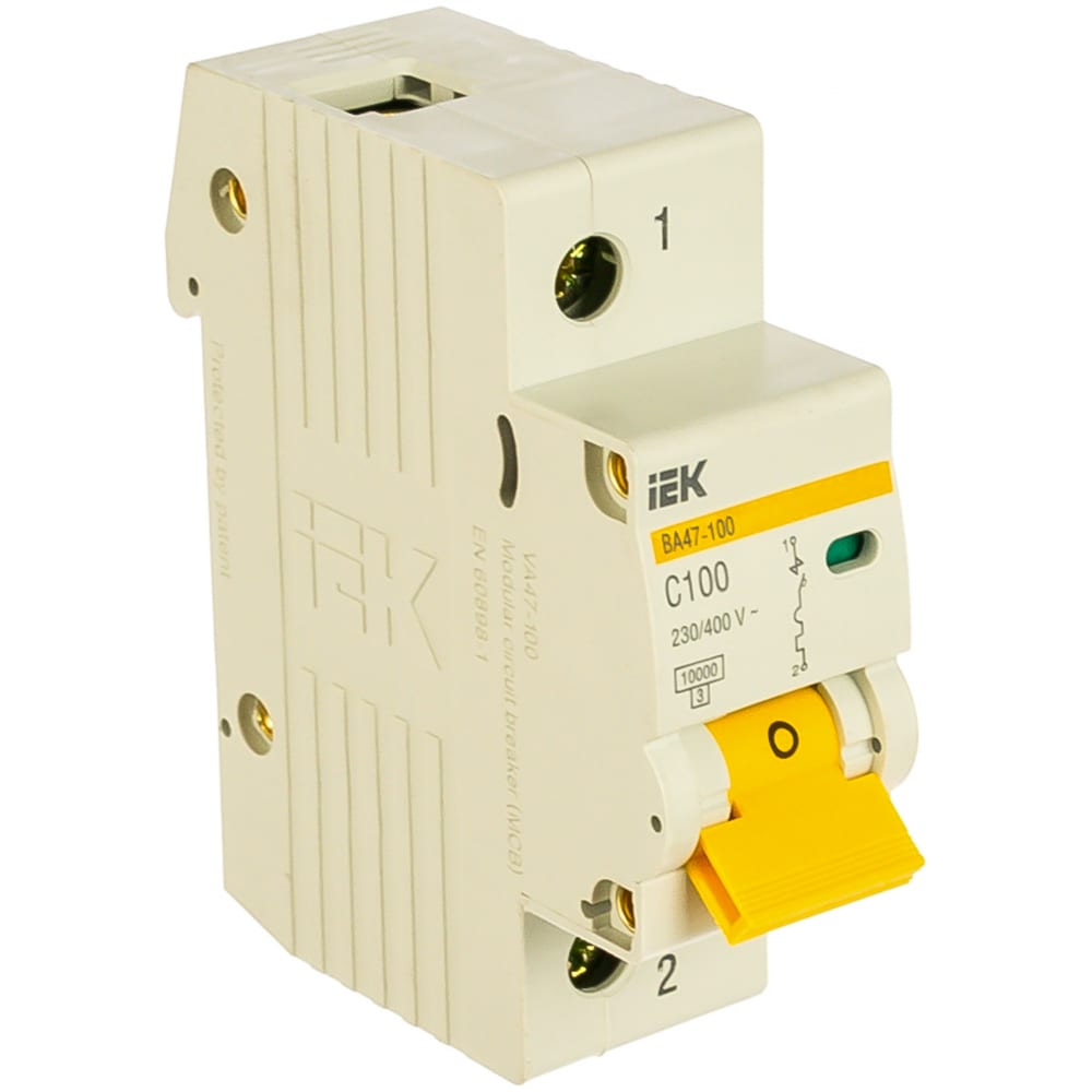 Модульный автоматический выключатель IEK выключатель автоматический модульный 3п c 16а 10ка ва 47 100 proxima ekf mcb47100 3 16c pro
