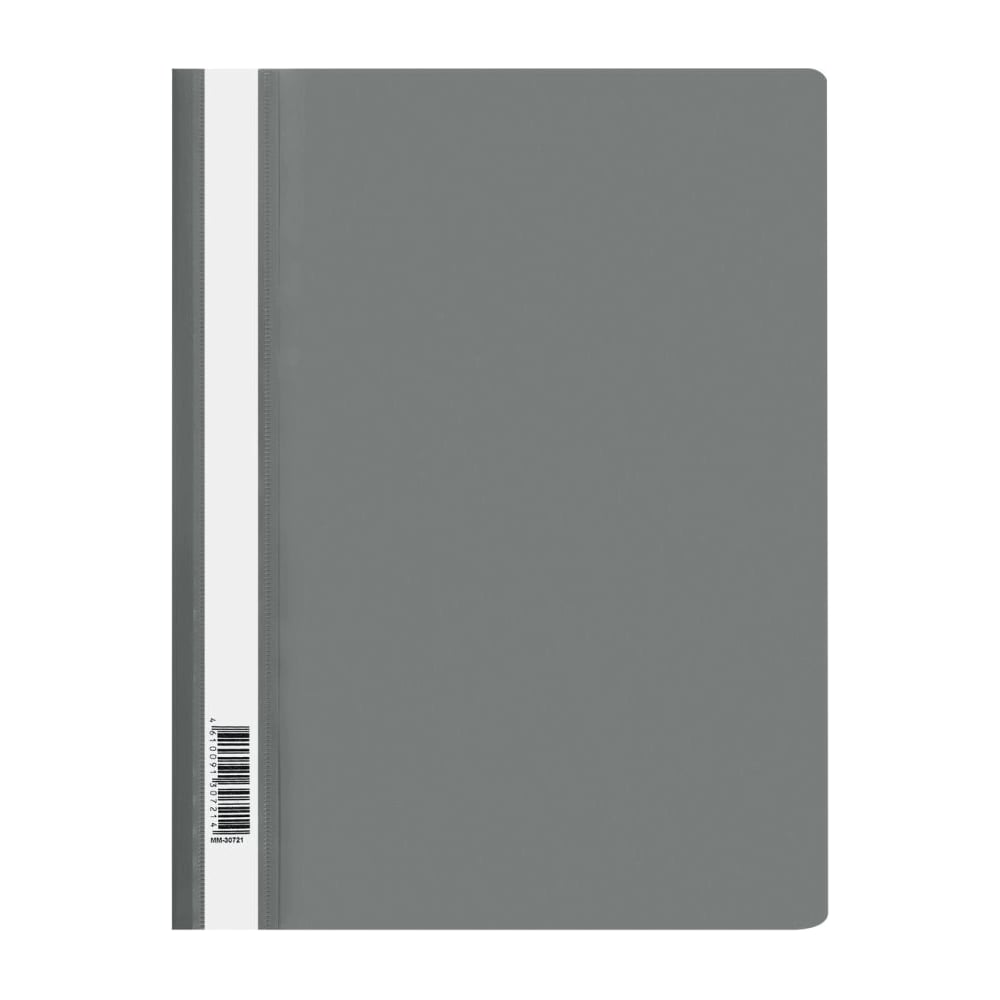 Изображение товара Папка-скоросшиватель пластиковая А4 СТАММ серый 160 мкм ММ-30721