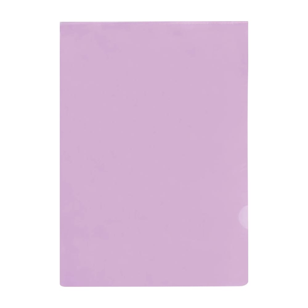 Изображение товара Папка-уголок СТАММ А4, прозрачная, фиолетовая, 100 мкм