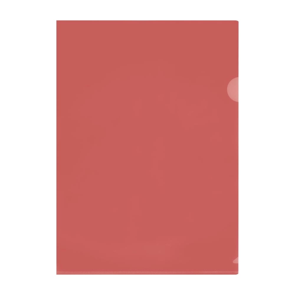 Изображение товара Папка-уголок СТАММ А4 100 мкм прозрачная красная ММ-30739