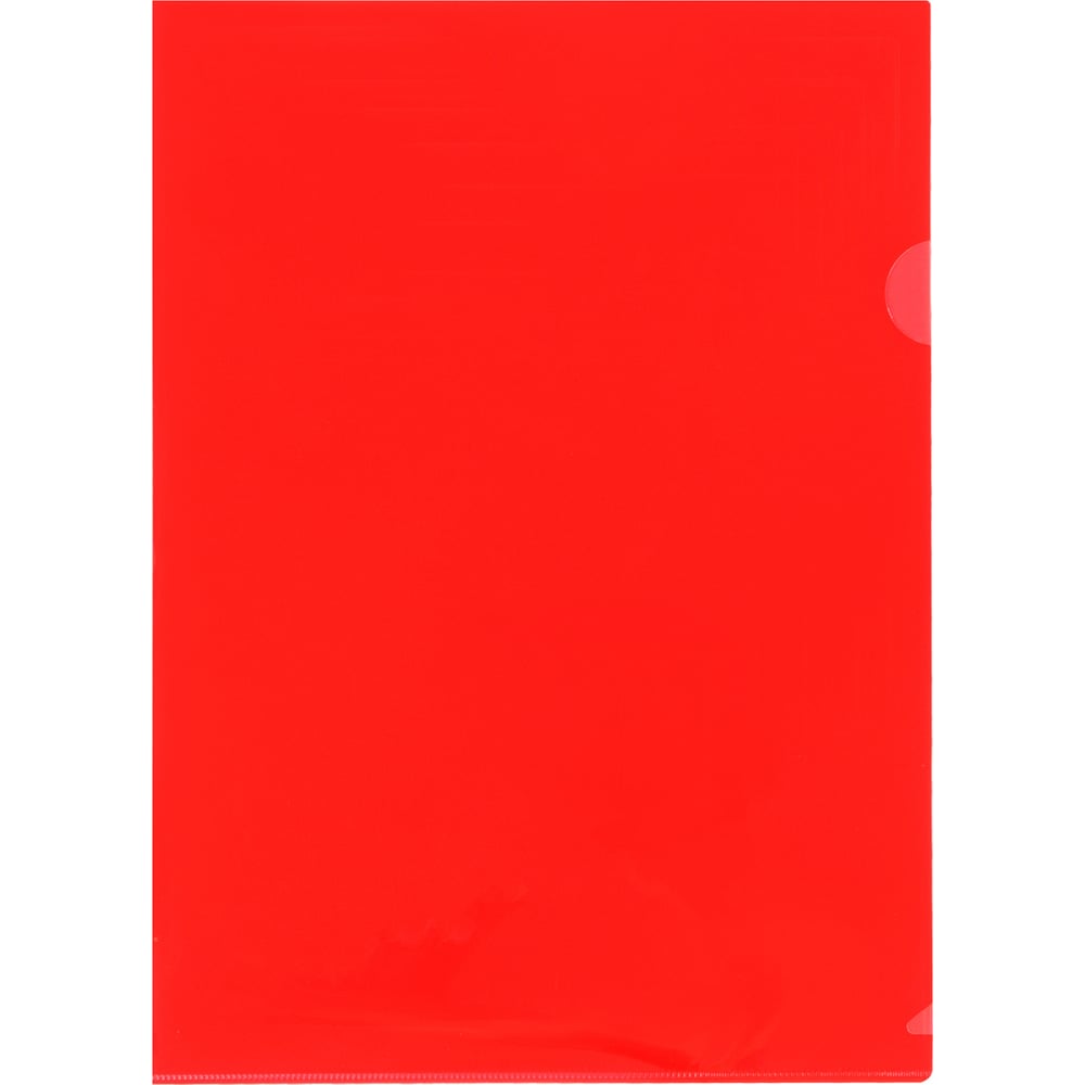 Изображение товара Папка-уголок СТАММ, А4, 150 мкм, непрозрачная, красная ММ-32265