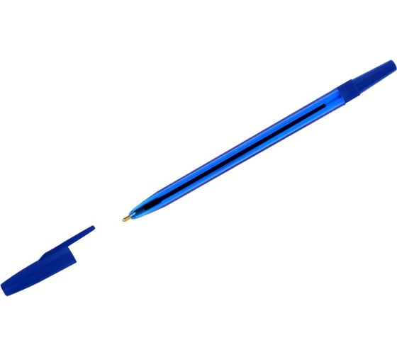 Изображение товара Шариковая ручка СТАММ 049 синяя, 0.7 мм, тонированный корпус РШ-30348