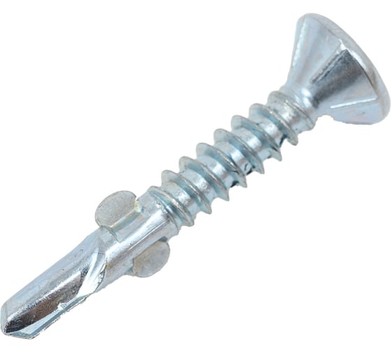 Изображение товара Саморез STARFIX с крыльчаткой 4.8x32 мм, цинк, сверло, 20 шт. в зип-локе SMZ1-22305-20