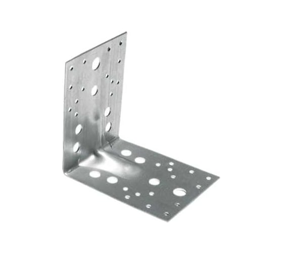 Изображение товара Уголок крепежный STARFIX усиленный, 55x70x70 мм KUU 2.5 мм, белый цинк SMP-43776-1