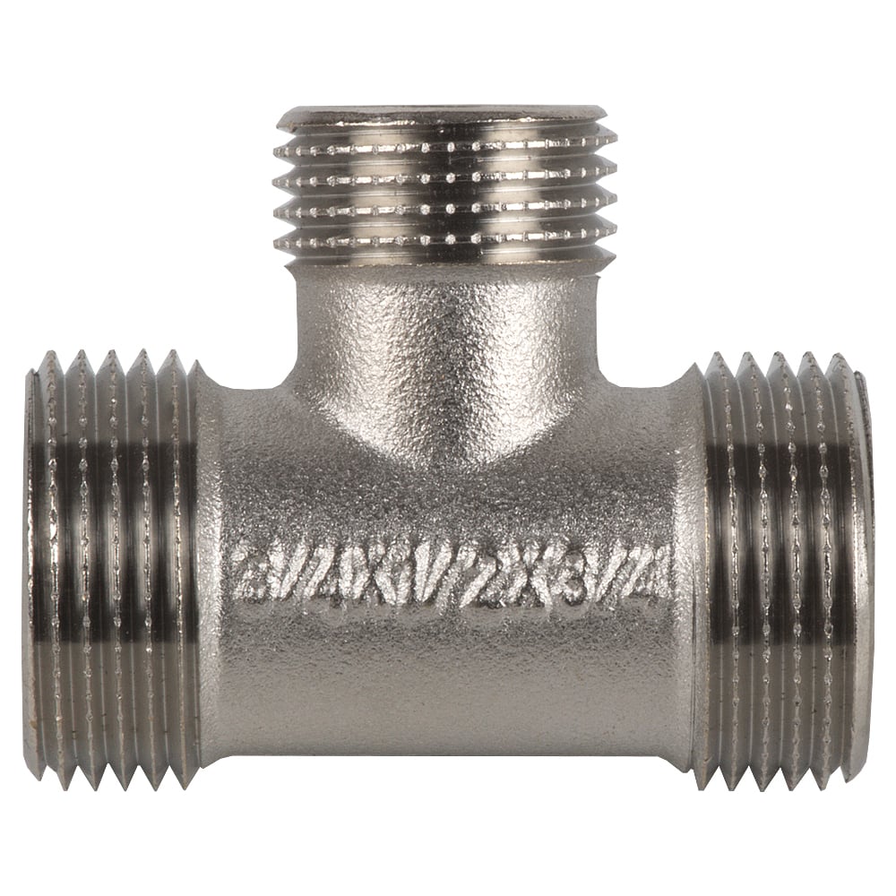 Изображение товара Переходной тройник СТМ 3/4x1/2x3/4 никелированная латунь профессиональный