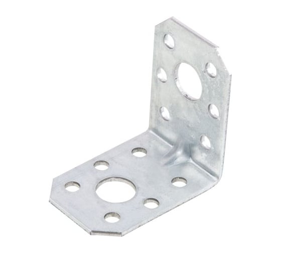 Изображение товара Уголок крепежный STARFIX усиленный, 35x50x50 мм С 2.0 мм, белый цинк SMP-40243-1