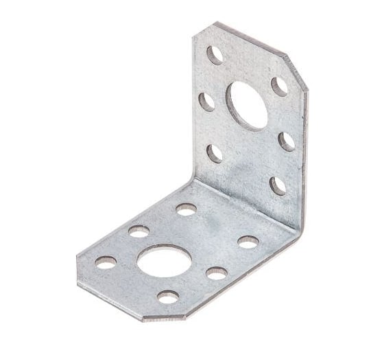 Изображение товара Уголок крепежный STARFIX 35x50x50 мм С 2.0 мм, белый цинк SMP-101387-1