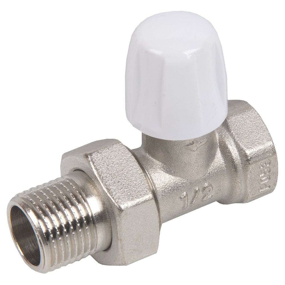 Изображение товара Запорный клапан для радиатора CARSVL прямой 1/2 ТЕРМО