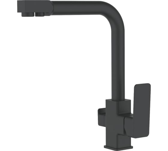 Изображение товара Смеситель для кухни Ledeme L4080B-3 с выходом для питьевой воды, черный 12064