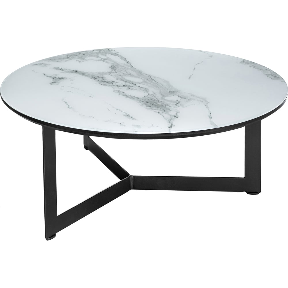 Изображение товара Журнальный стол Woodville Роб D-700 в стиле лофт с мраморной столешницей