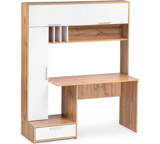 Изображение товара Компьютерный стол Моби Лайт дуб золотой (craft)/белый премиум 318819