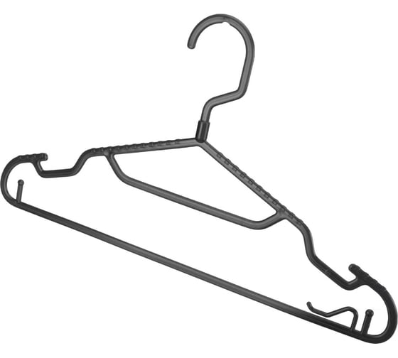 Изображение товара Комплект вешалок для легкой одежды Econova SLIM Р.46 4 шт, черный 434295513