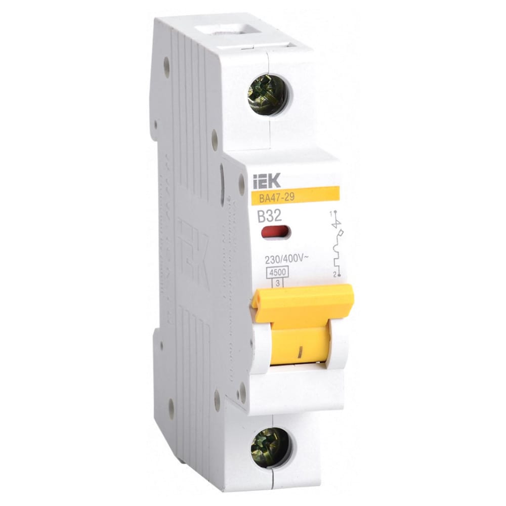 Модульный автоматический выключатель IEK выключатель автоматический модульный 3п c 50а 10ка ва 47 100 proxima ekf mcb47100 3 50c pro