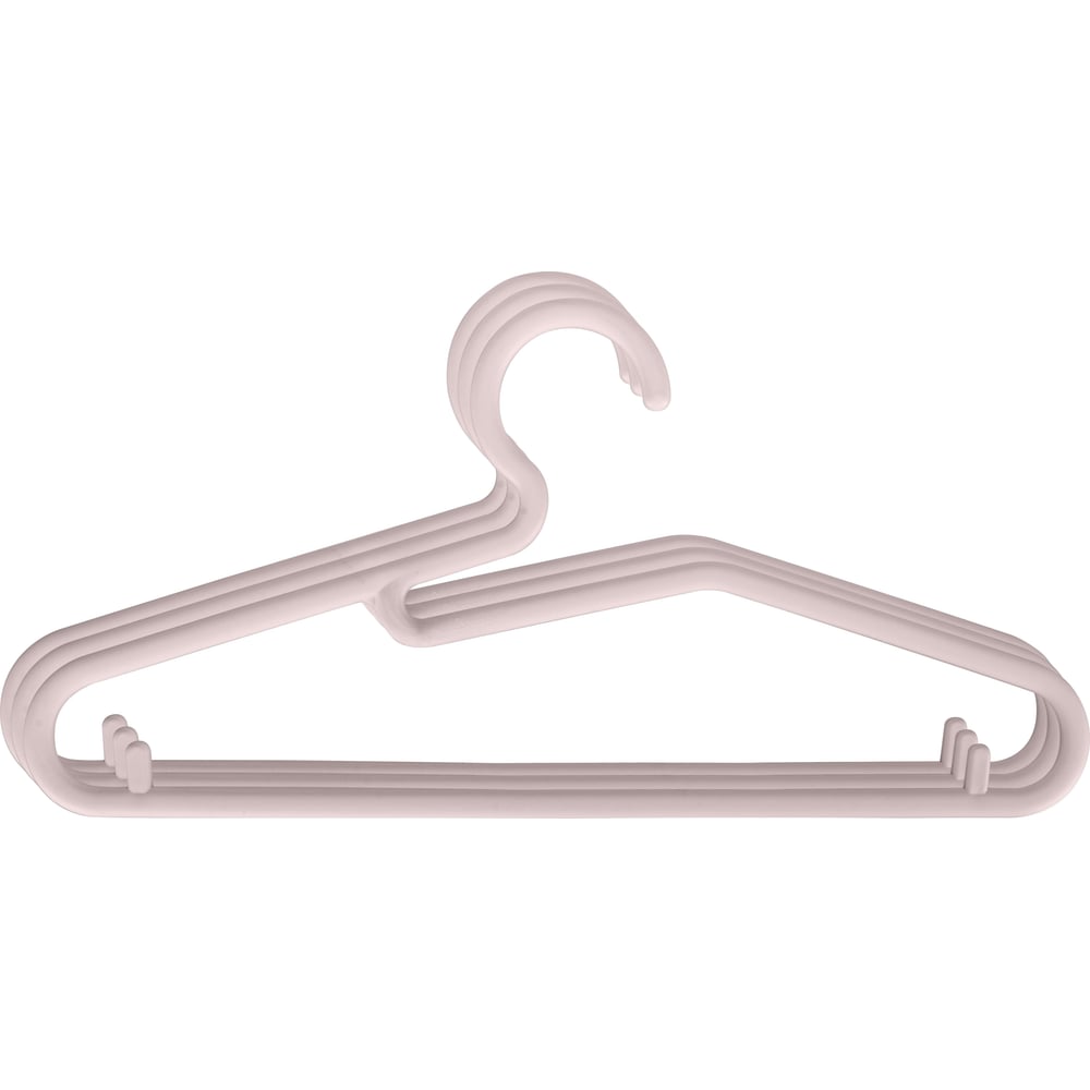 Изображение товара Комплект вешалок для детской одежды Пластишка 3 шт розовый 34 см