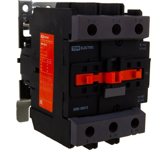 Изображение товара Контакторы TDM КМН-49512, 95А, 230В/АС3, 1НО1НЗ SQ0708-0030