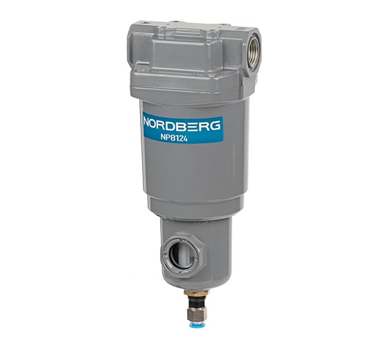 Изображение товара Фильтр воздушный тонкой очистки с предв. фильтрацией (0,3µm+0,01µm), 1/2", 15 бар NORDBERG NP8124