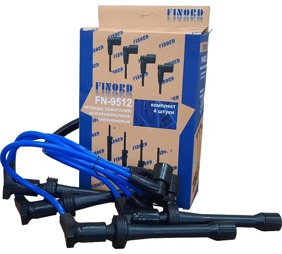 Изображение товара Высоковольтные провода FINORD (силикон) № (2112-3707080) для а/м ВАЗ 2110-2112 16V FN-9512