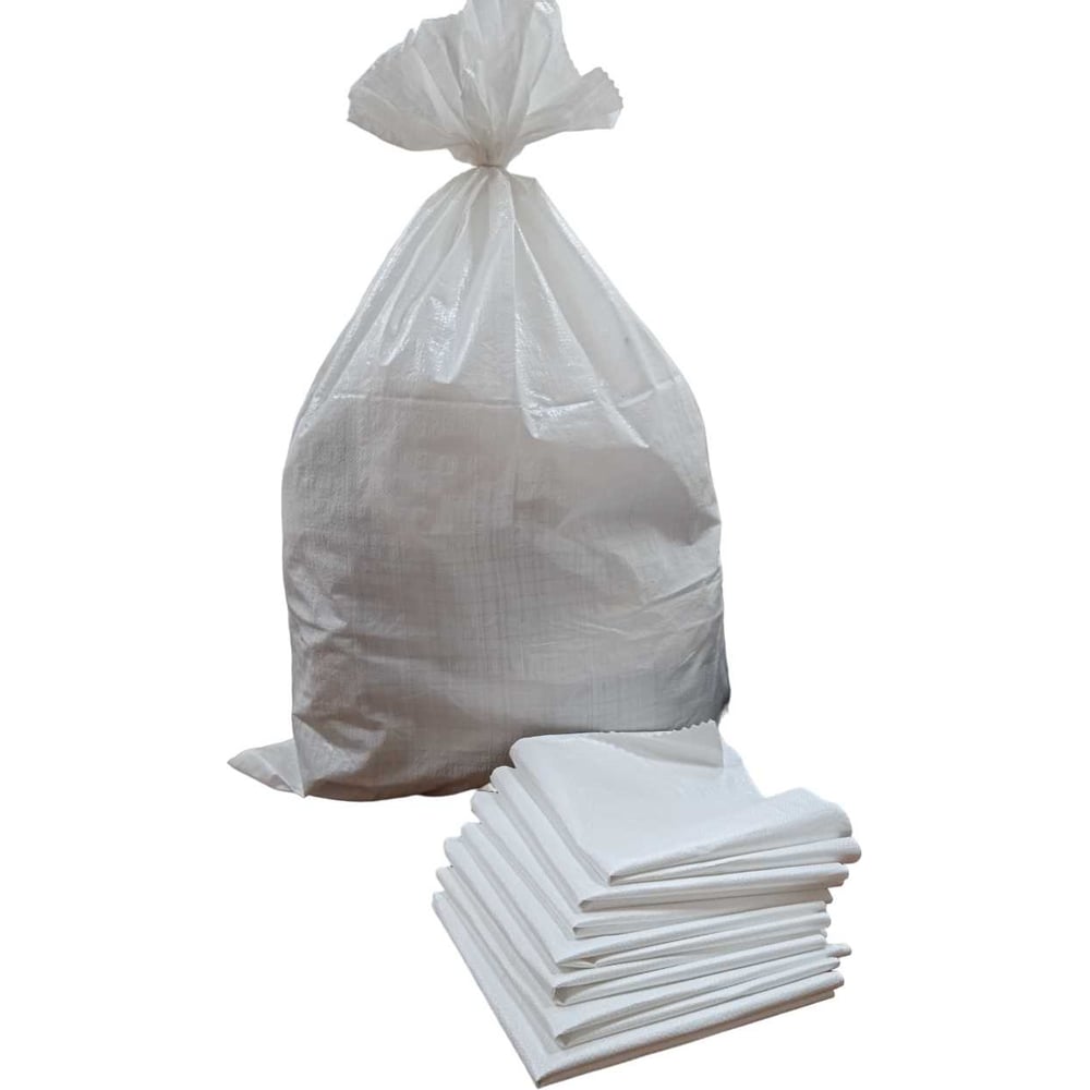 Мешки тканые 100x150 см, белый, 10 шт РОМТО 712