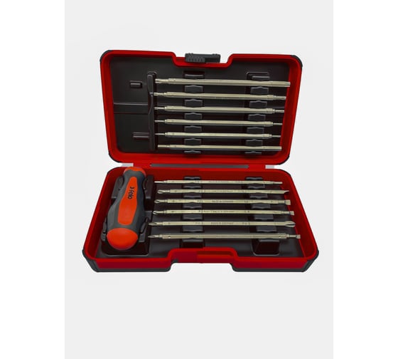 Изображение товара Отвертка торцевая Felo Smart с набором насадок 12 шт в кейсе 06091346