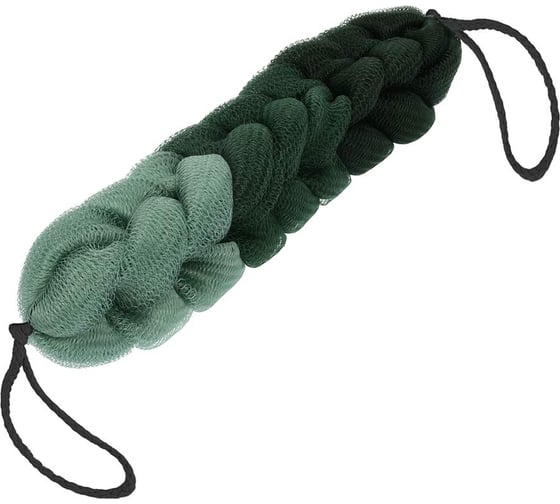 Изображение товара Мочалка-косичка Банные штучки "Гигант", градиент, зеленая, 120 г, 35x7х6,5 см, для бани и сауны, /3041451