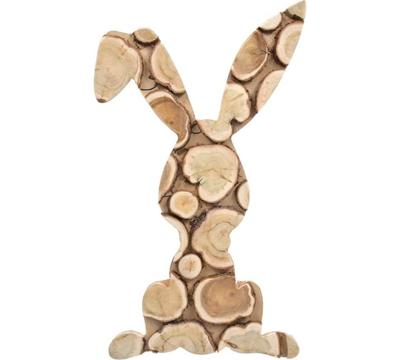 Изображение товара Панно можжевеловое, фигурное Банные Штучки заяц (анфас) 27x47 см 33579