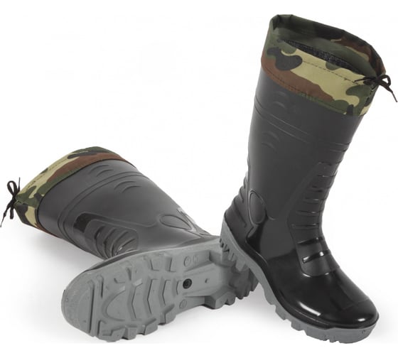 Изображение товара Сапоги мужские ФАКЕЛ ПВХ двухкомпонентные с надставкой, черный, размер 41 87472876.002