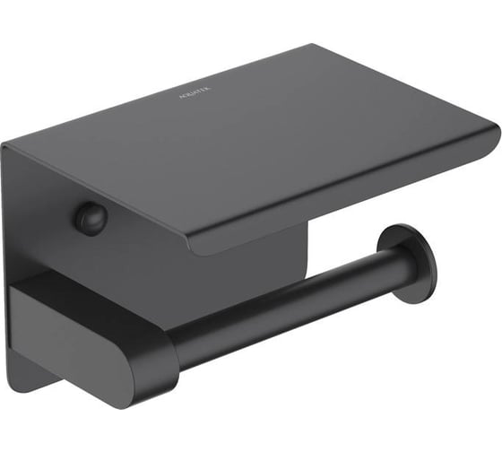 Изображение товара Бумагодержатель Aquatek ЕВРОПА с полкой, матовый черный AQ4939MB 00000135707