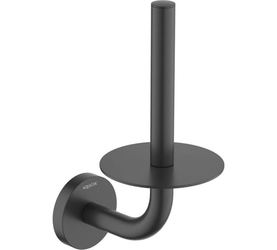 Изображение товара Бумагодержатель для запасного рулона Aquatek ОБЕРОН матовый черный AQ4207MB 00000135557