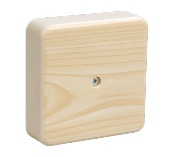 Изображение товара Распаечная коробка IEK КМ41212-04 ОП, 75x75x20, IP20, сосна, ИЭК UKO10-075-075-020-K34