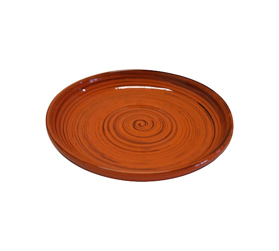 Изображение товара Миска Борисовская керамика 18 см, для вторых блюд, оранжевый, полоска 101600