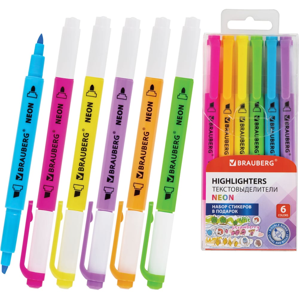 Изображение товара Набор BRAUBERG Twin Neon 1-5 мм Изображение товара Набор BRAUBERG Twin Neon 1-5 мм