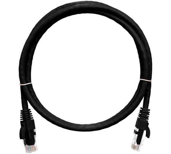 Изображение товара Шнур NIKOMAX U/UTP 4 пары, категория 6, 2хRJ45/8P8C, черный, 2м NMC-PC4UE55B-020-C-BK