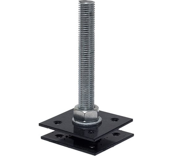 Изображение товара Анкер регулируемый по высоте КРЕП-КОМП 120x200x120 мм, м20, окрашенный арв12020к