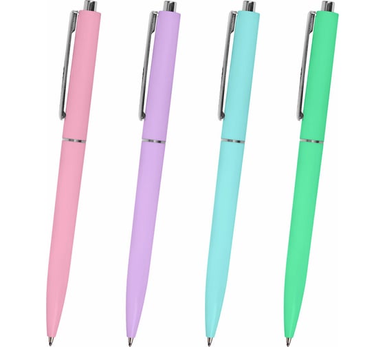 Изображение товара Автоматическая шариковая ручка X17 Pastel BRAUBERG, синяя, стандартный узел 0.7 мм, линия письма 0.5 мм 12 шт 144155