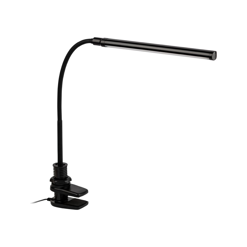 Изображение товара Настольный светодиодный светильник ЭРА NLED5098WBK на струбцине, черный Б0059842