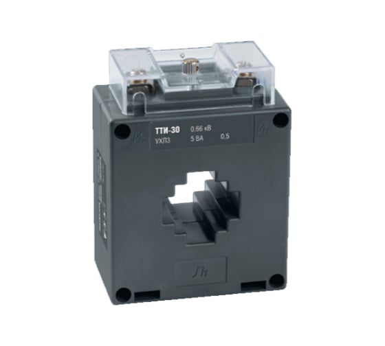 Изображение товара Трансформатор IEK ТТИ-30 200/5А 5ВА, класс точности 0.5, ИЭК ITT20-2-05-0200