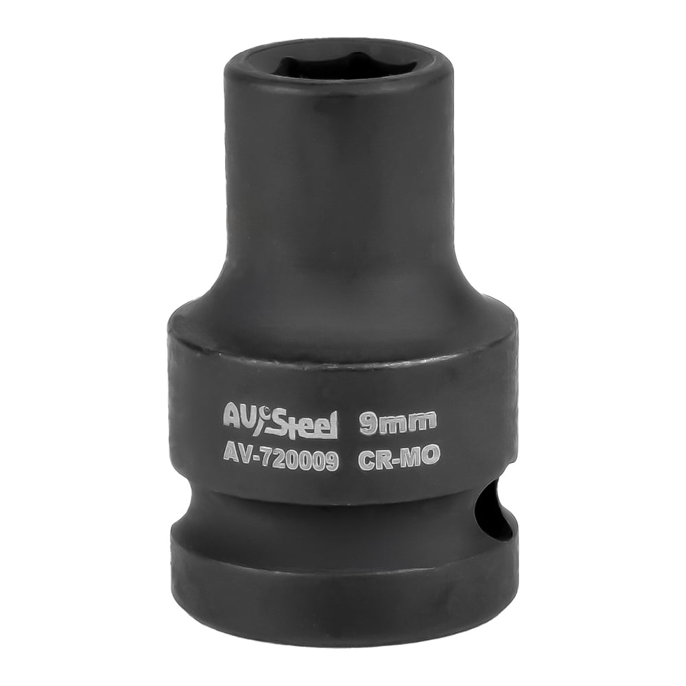 Изображение товара Головка ударная шестигранная 9 мм, 1/2"DR AV Steel AV-720009