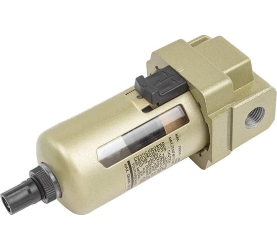 Изображение товара Фильтр воздушный 1/4" (10 мкм, 1500 л/мин, 0-10 bar, рабочая температура 5-60) для пневмосистем Rockforce RF-AF3000-02(54488)